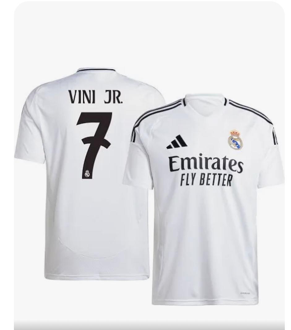 Vinicius Jr Real Madrid Home Jersey 24/25