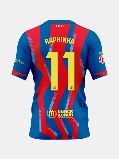 Barcelona 4th el Classico Raphinha #11 Jersey 25/26
