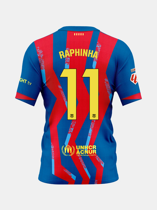 Barcelona 4th el Classico Raphinha #11 Jersey 25/26