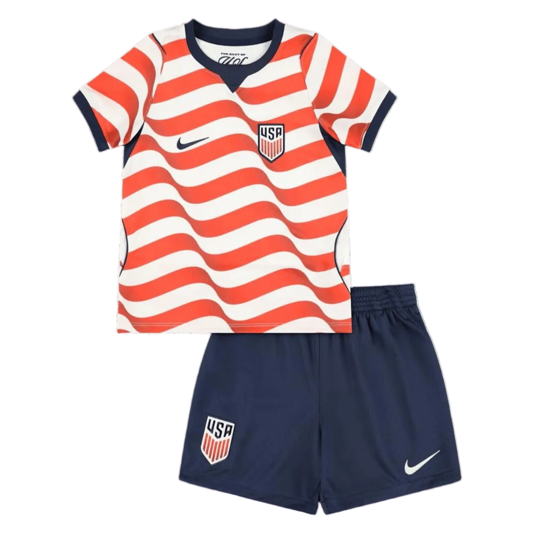 Children's sports outfit united states shirt with navy shorts